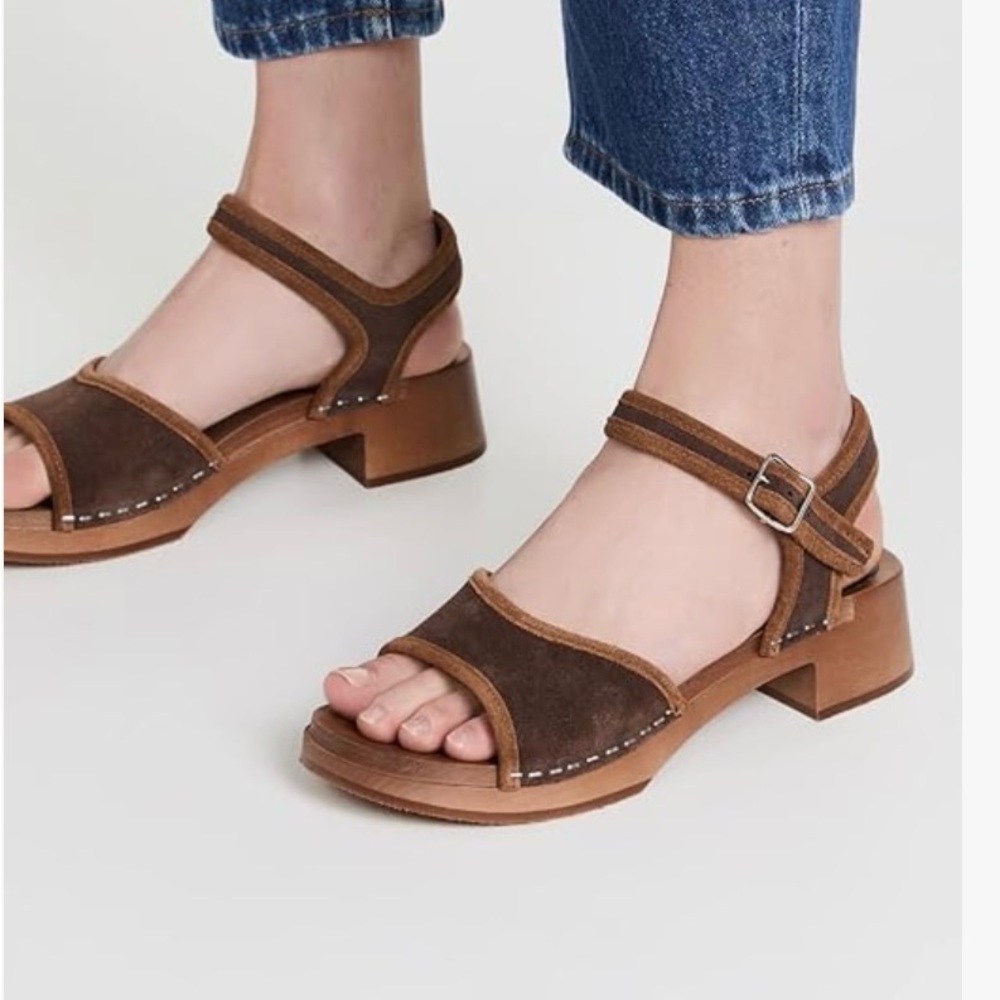 SWEDISH HASBEENS🥰 gorgeous mocha suede
